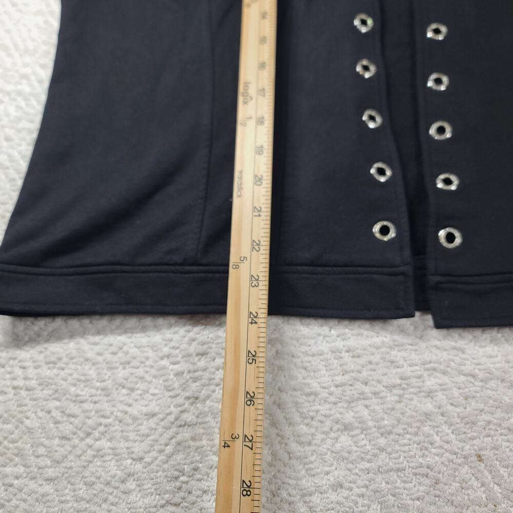 Chico's Knit black rhinestone detail shacket Sz 3 XL Mob wife Going out Classy - Picture 7 of 13